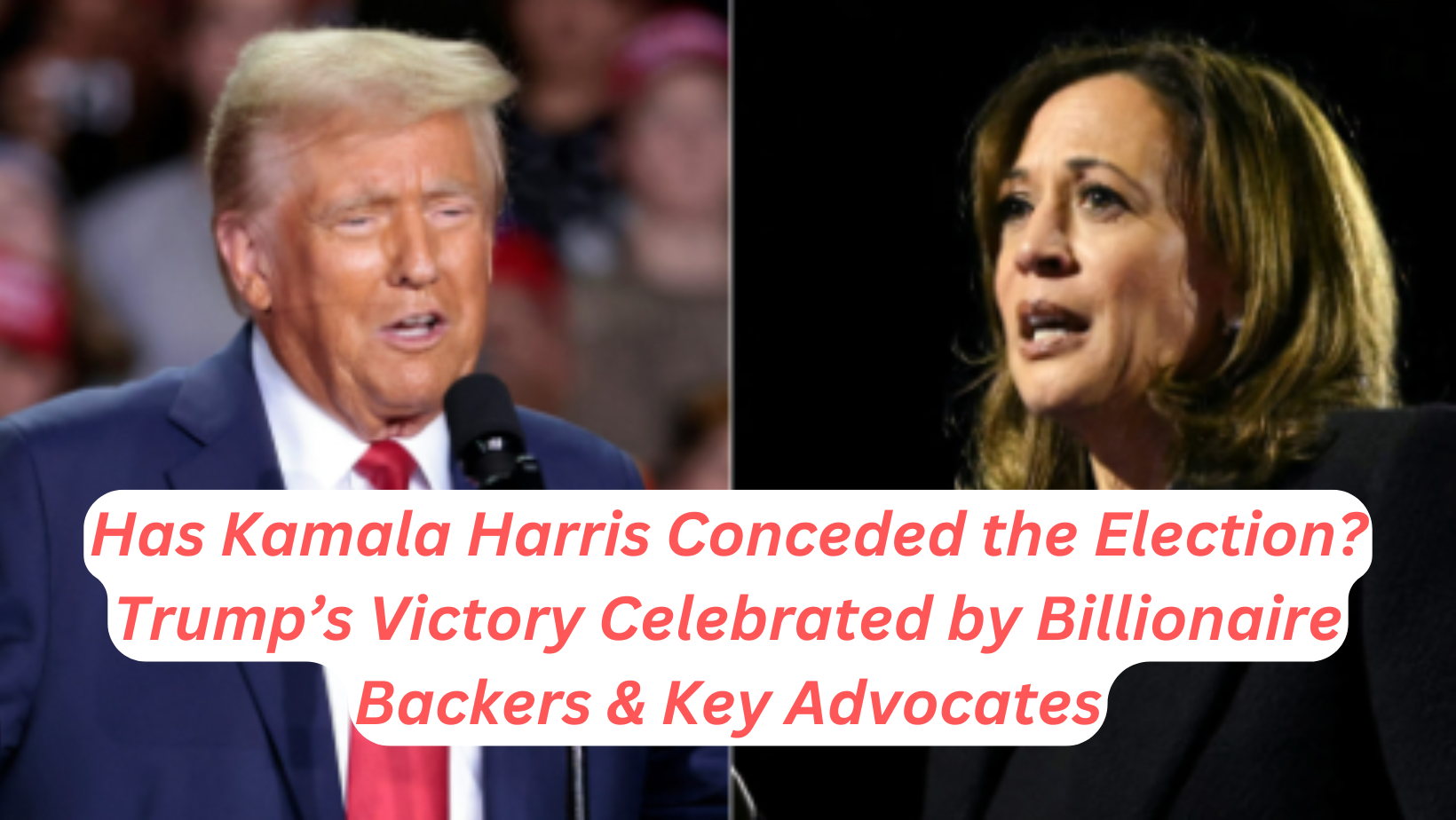 Has Kamala Harris Conceded the Election? Trump’s Victory Celebrated by Billionaire Backers & Key Advocates