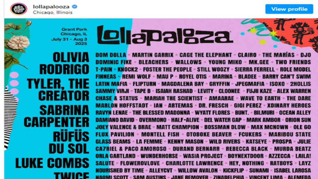 Lollapalooza 2025