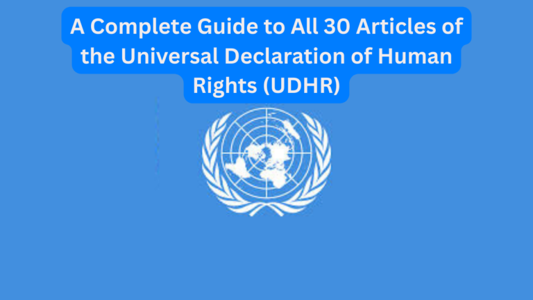 Human Rights articles 1 to 30 - The School for Human Rights