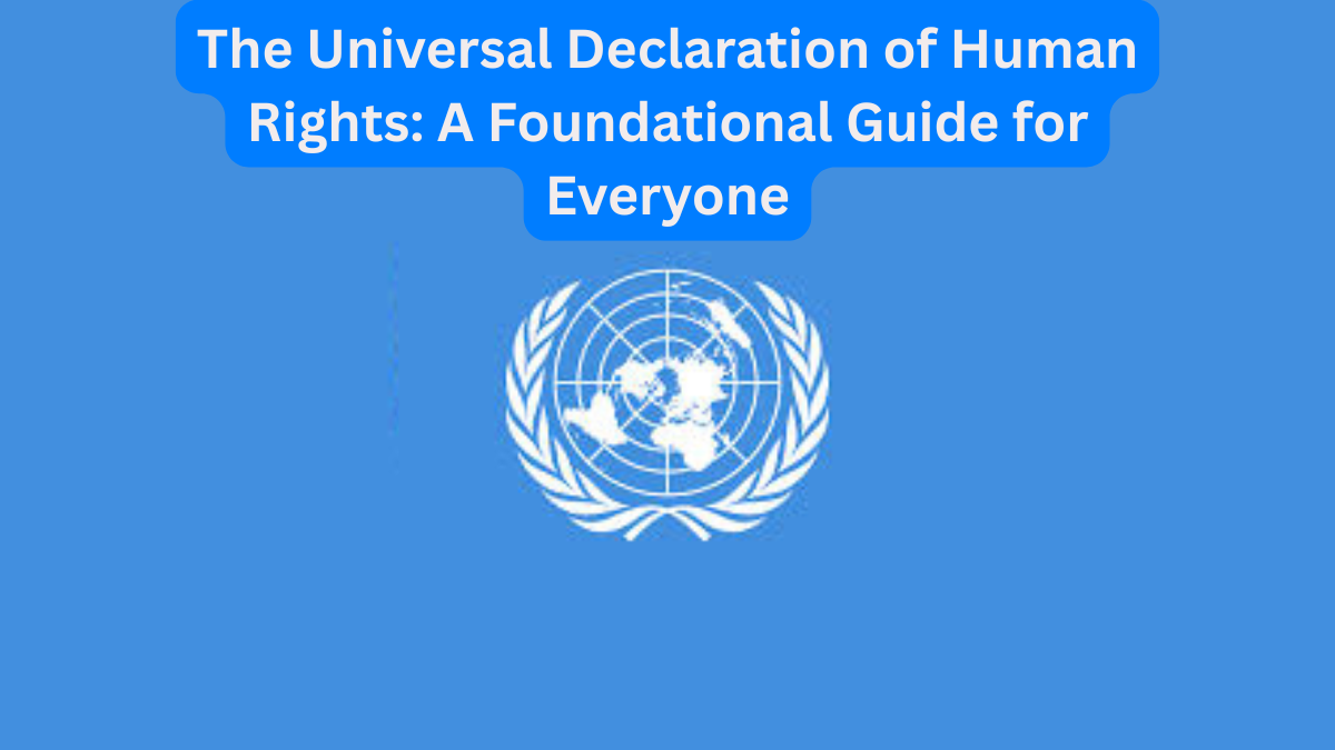 The Universal Declaration of Human Rights A Foundational Guide for Everyone