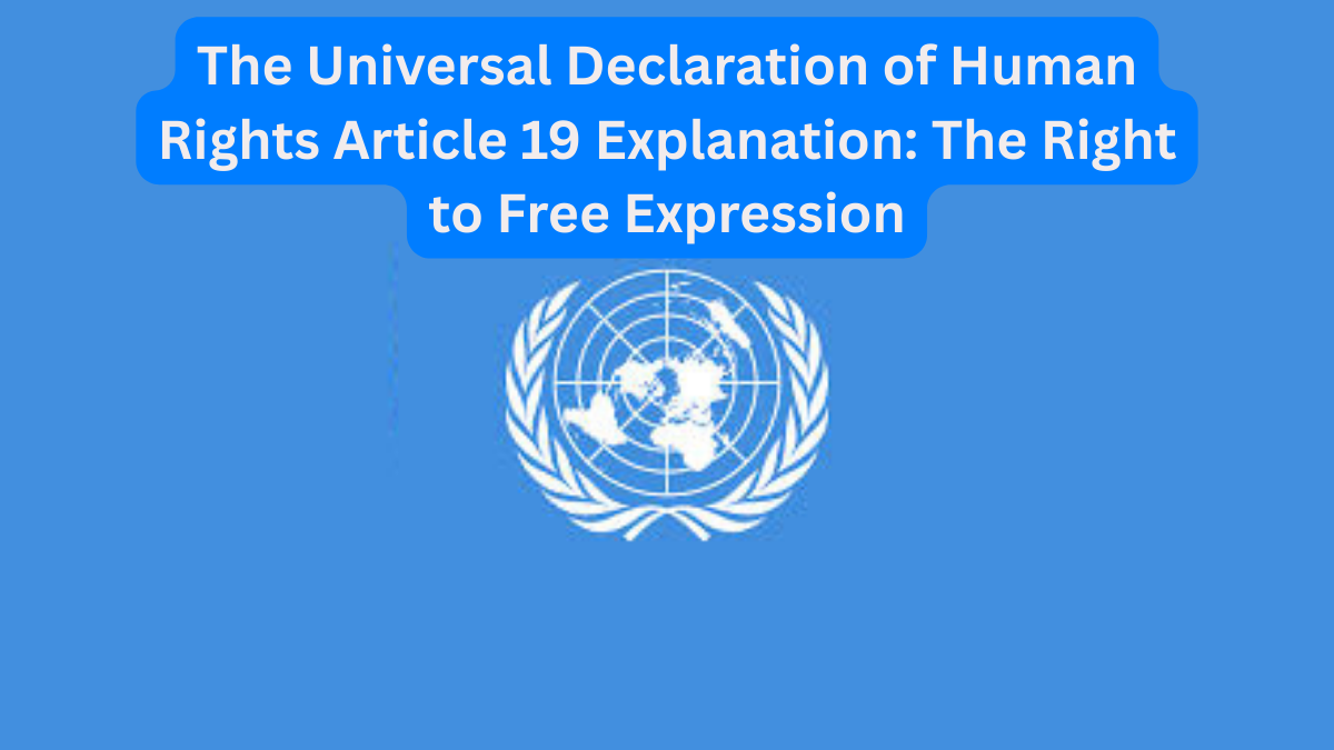 The Universal Declaration of Human Rights Article 19 Explanation