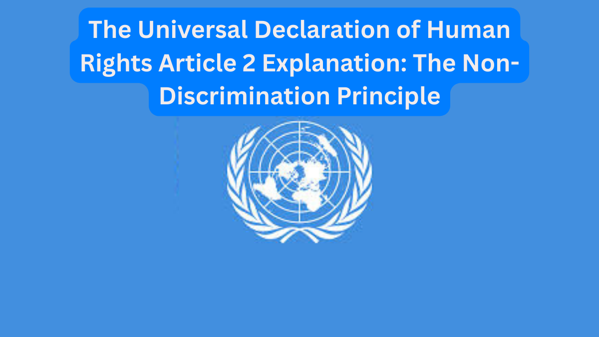 The Universal Declaration of Human Rights Article 2 Explanation